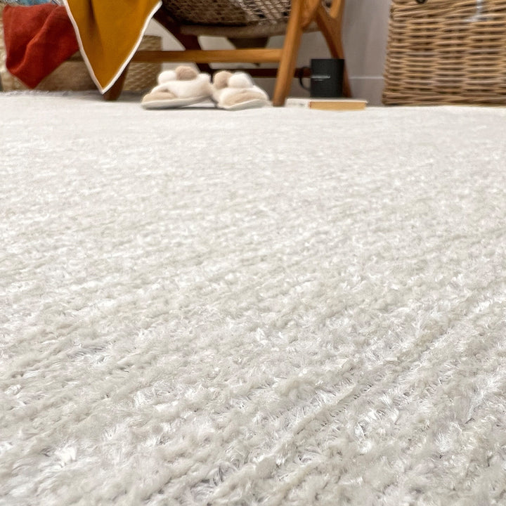 Tapis lavables blancs unis