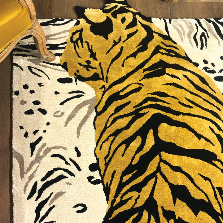 Tapis touffetés sur mesure faits à la main avec motif tigre