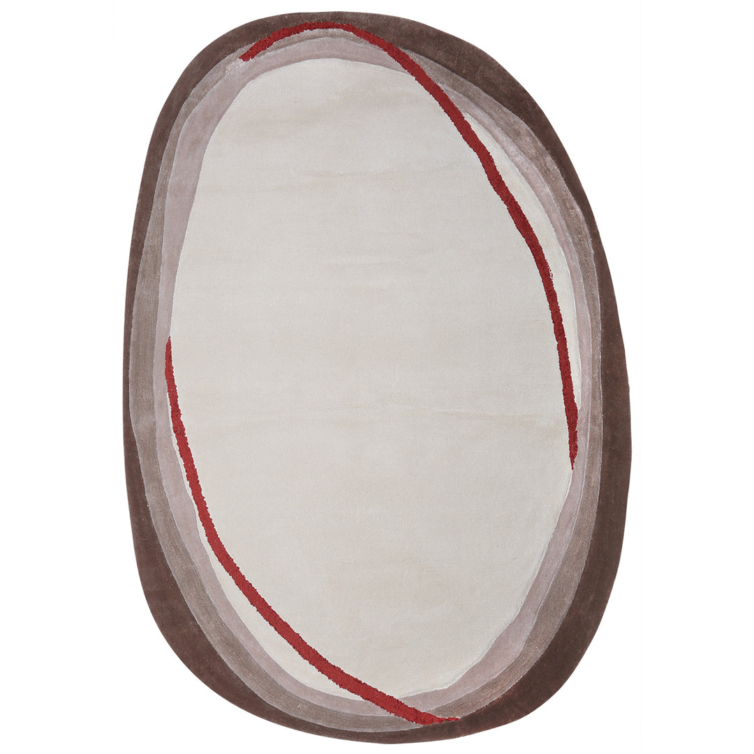 Tapis touffetés ovales faits à la main sur mesure