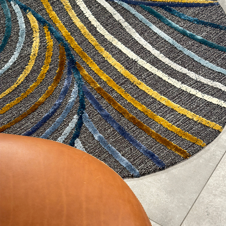 Tapis touffetés ovales faits à la main sur mesure