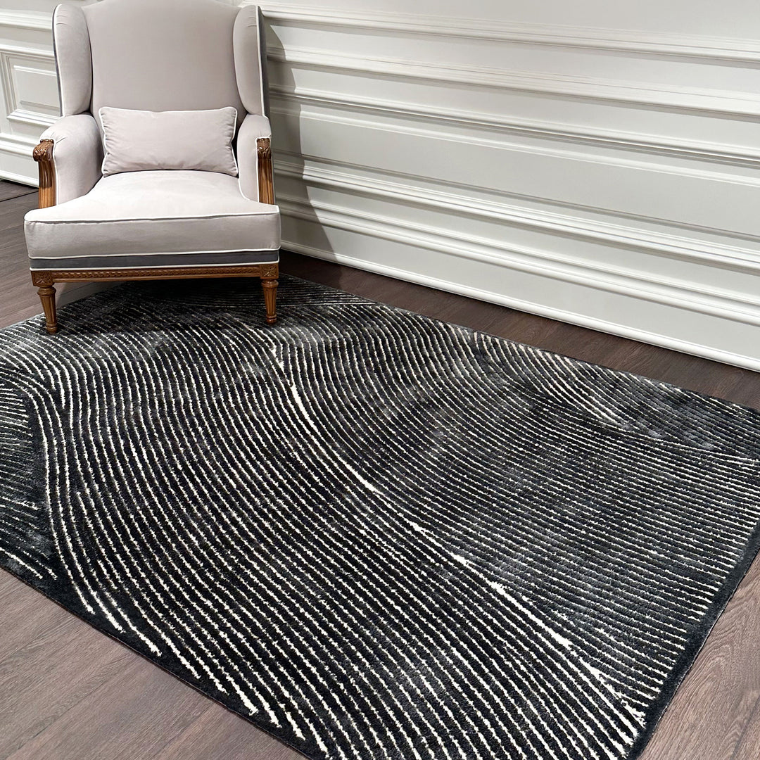 Tapis touffetés géométriques faits à la main sur mesure