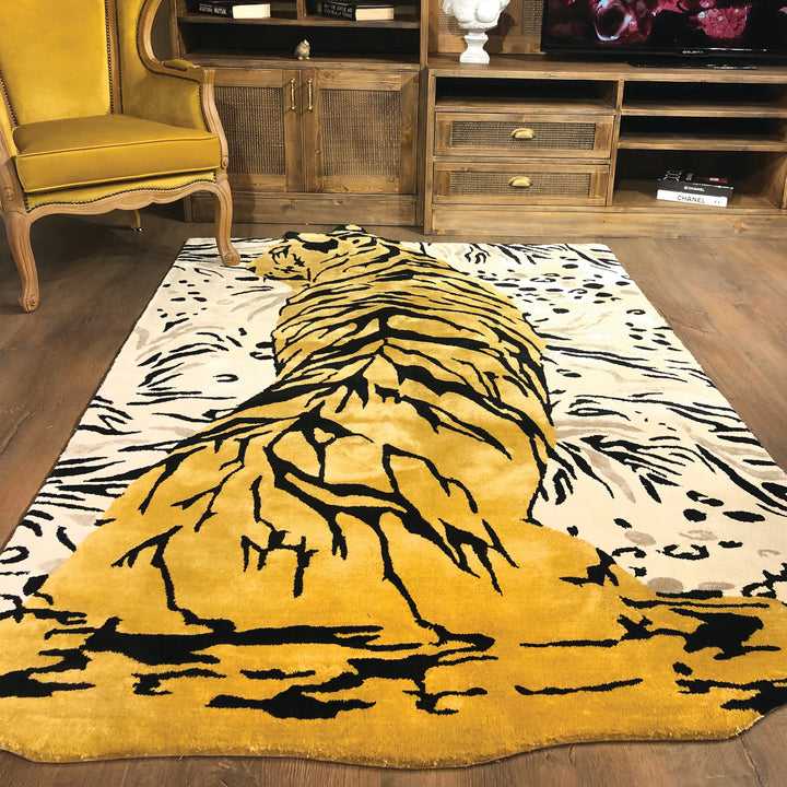 Tapis touffetés sur mesure faits à la main avec motif tigre