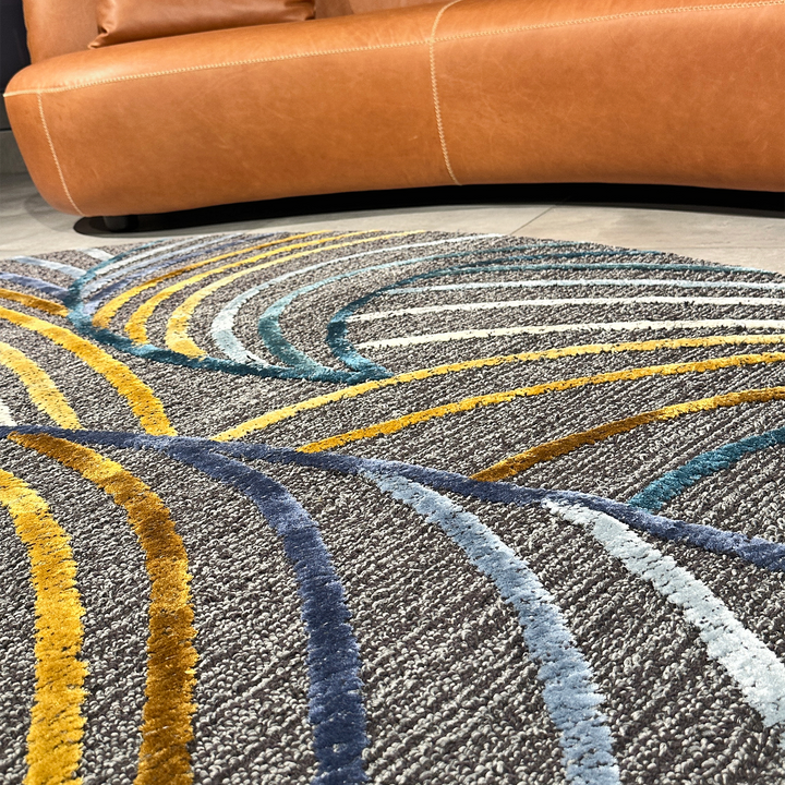 Tapis touffetés ovales faits à la main sur mesure