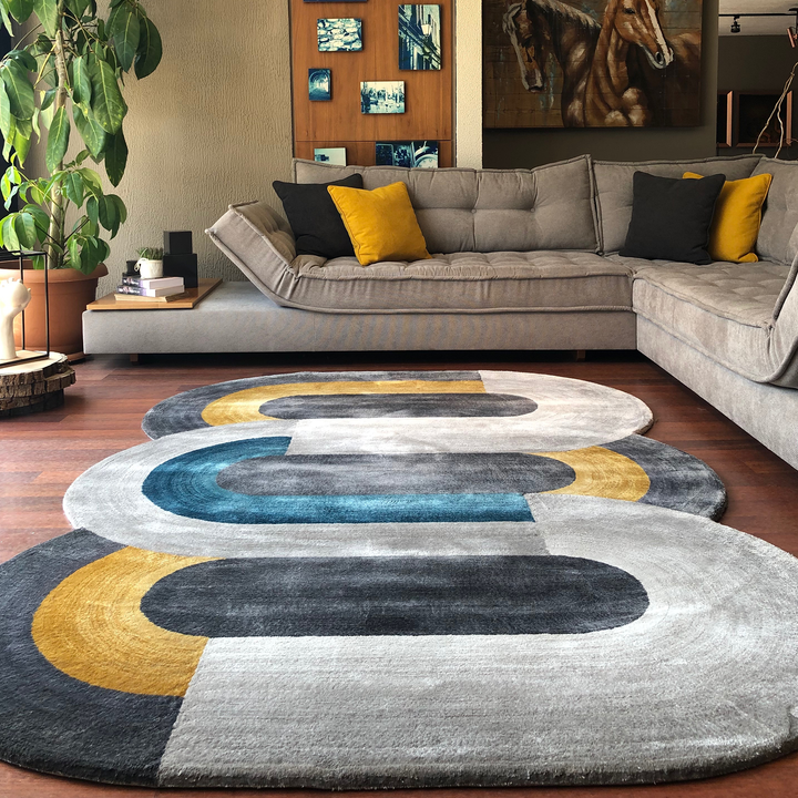 Tapis touffetés faits à la main, sur mesure et façonnés