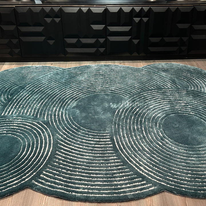 Tapis touffetés géométriques faits à la main sur mesure