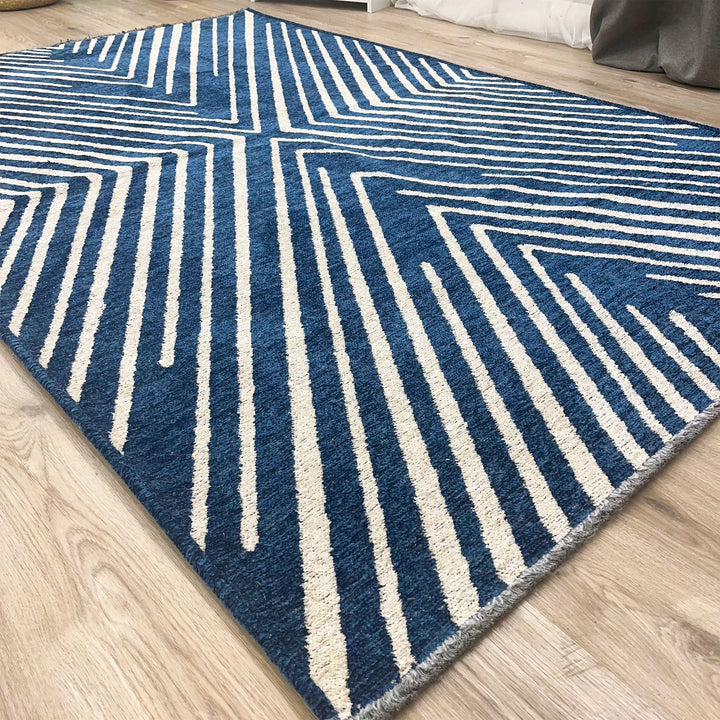 Tapis tissés lavables géométriques crème et rouge, bordeaux