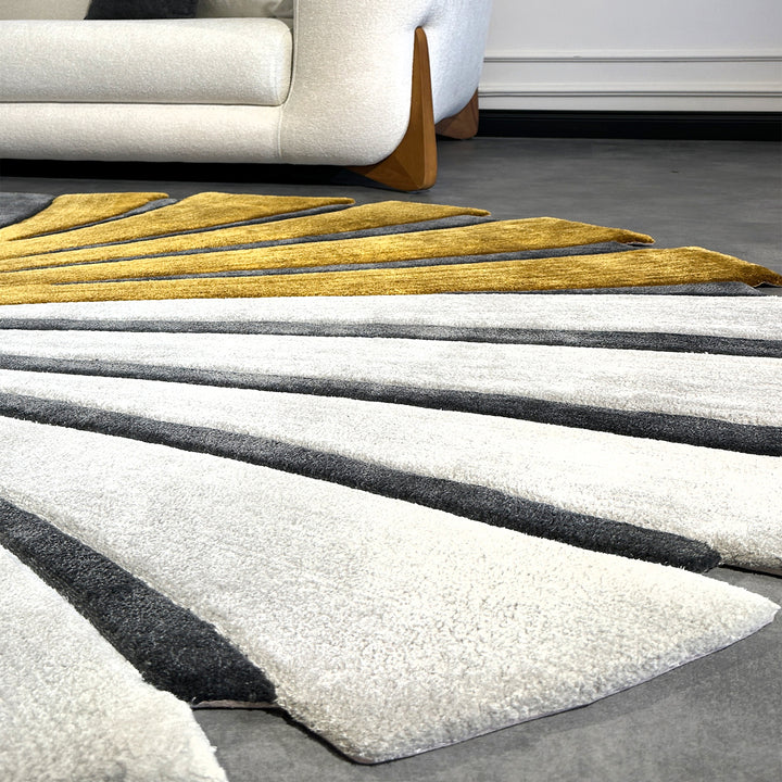 Tapis touffetés géométriques faits à la main sur mesure