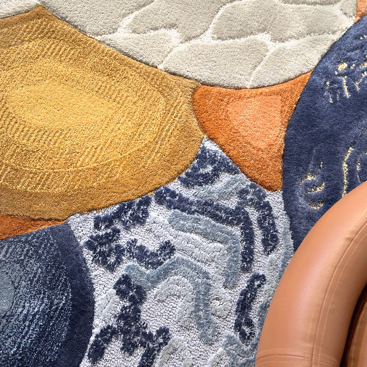 Tapis touffetés ovales faits à la main sur mesure