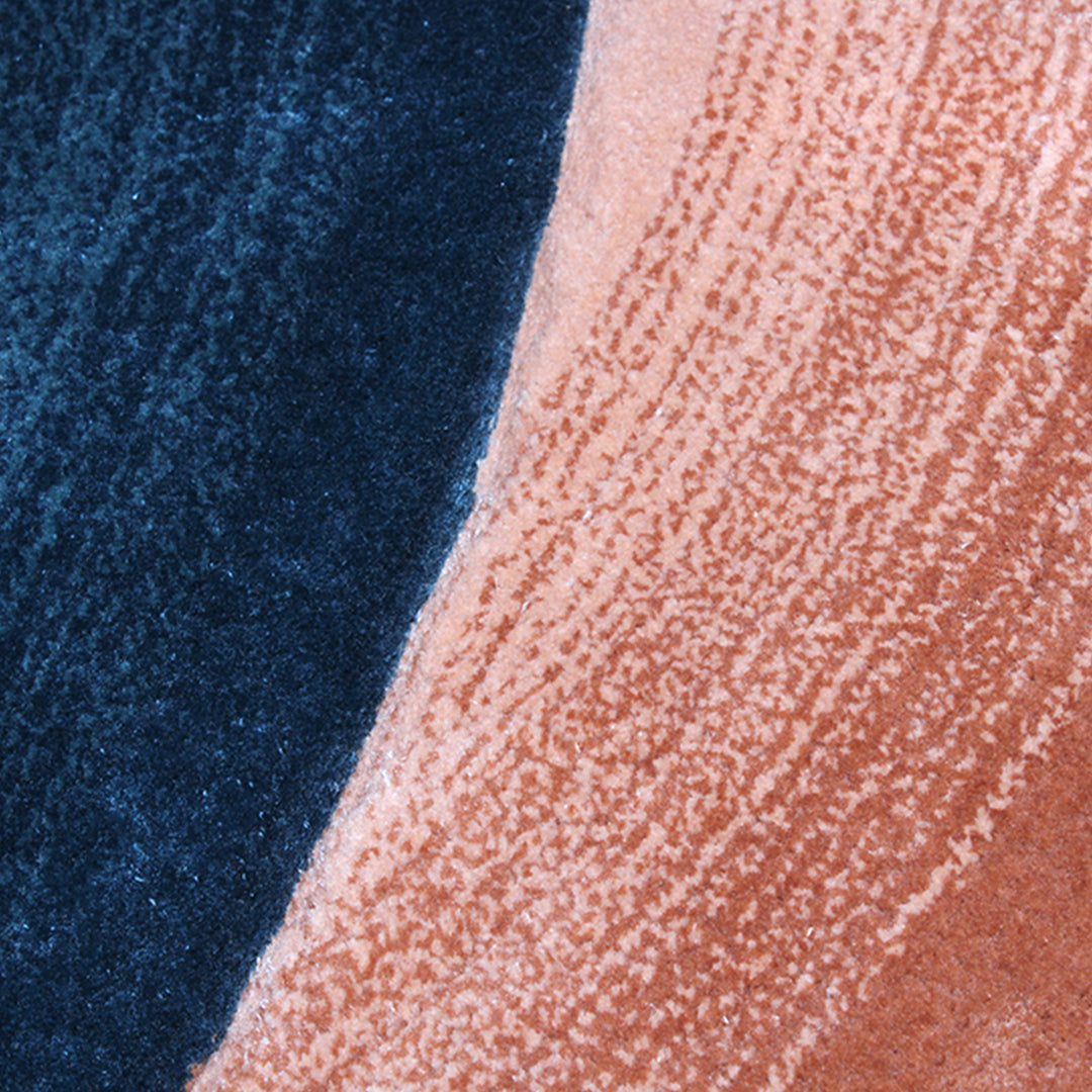 Tapis tufté sur mesure en forme de cercle fait à la main