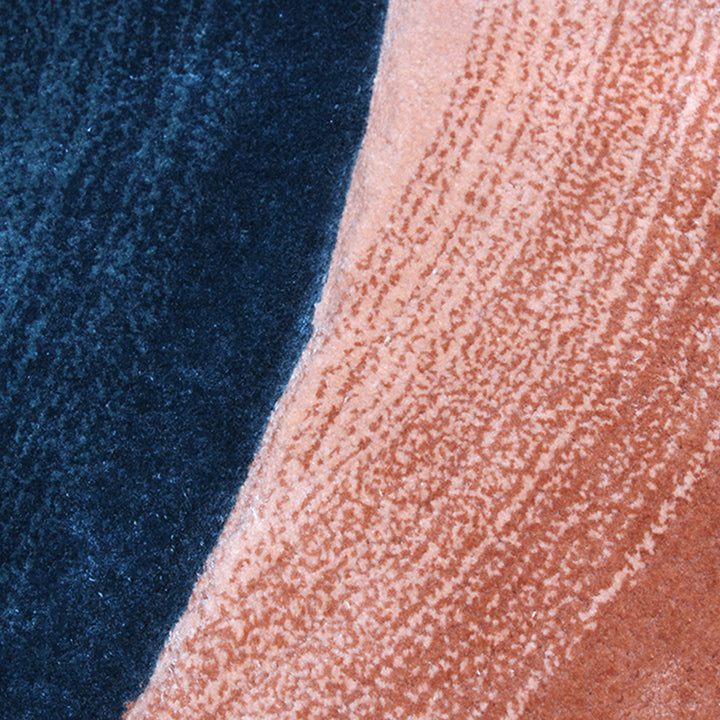 Tapis tufté sur mesure en forme de cercle fait à la main