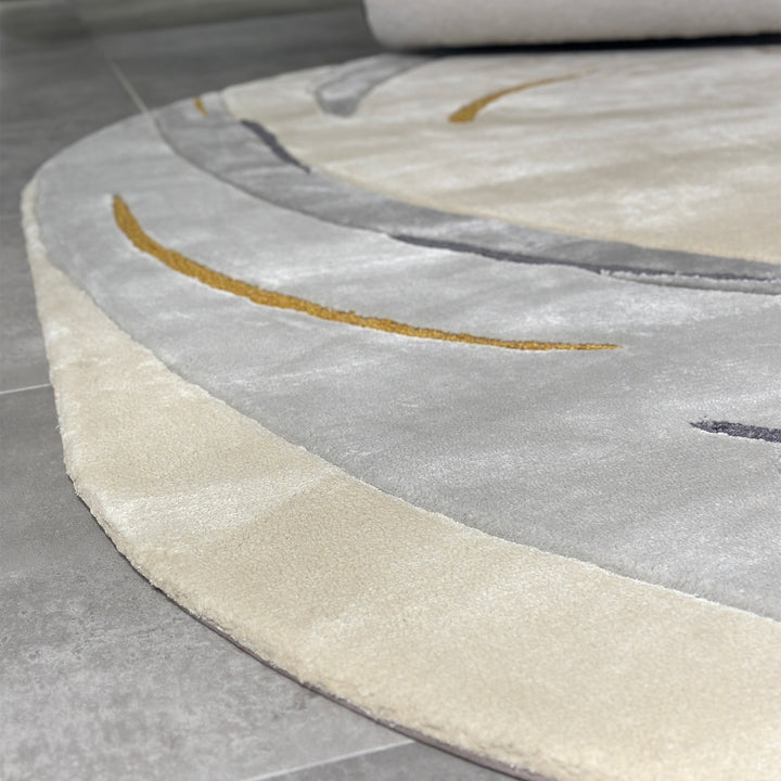 Tapis touffetés ovales faits à la main sur mesure