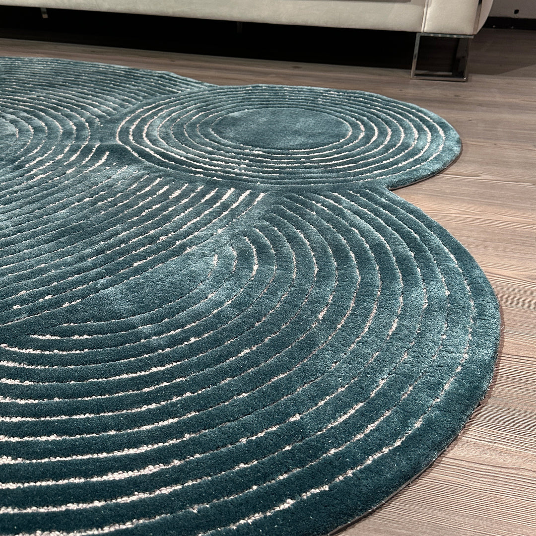 Tapis touffetés géométriques faits à la main sur mesure