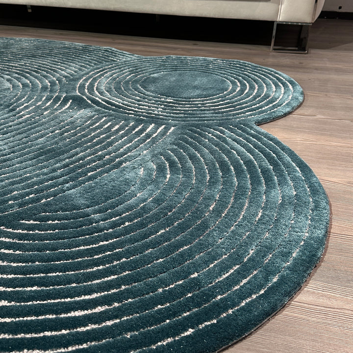 Tapis touffetés géométriques faits à la main sur mesure