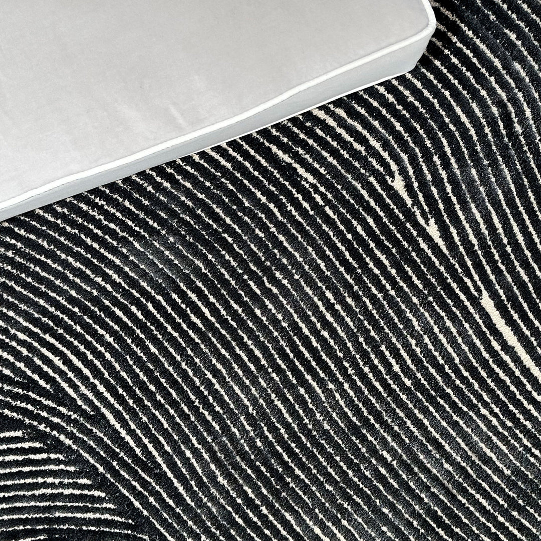 Tapis touffetés géométriques faits à la main sur mesure