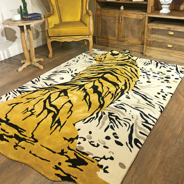 Tapis touffetés sur mesure faits à la main avec motif tigre