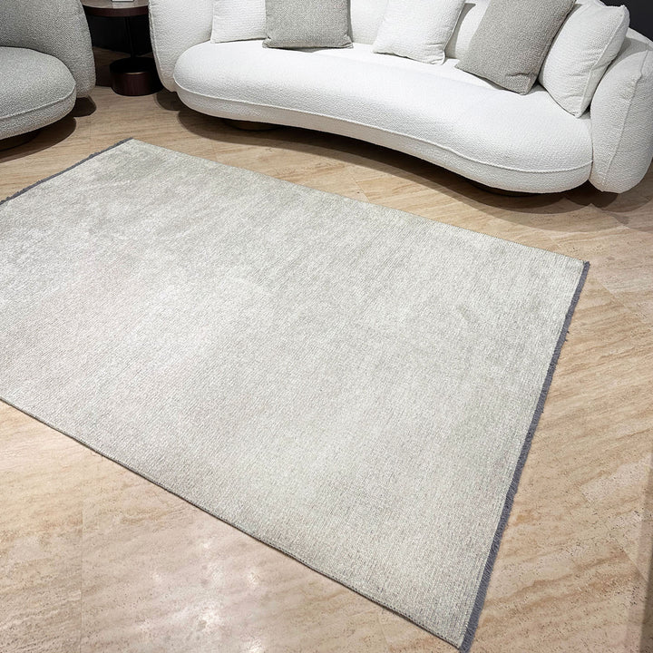 Tapis lavables couleur crème unie