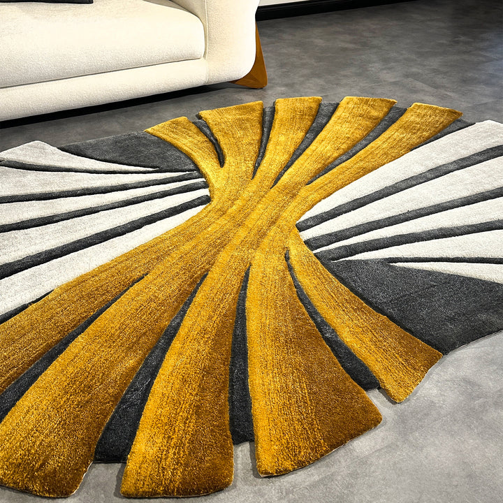 Tapis touffetés géométriques faits à la main sur mesure