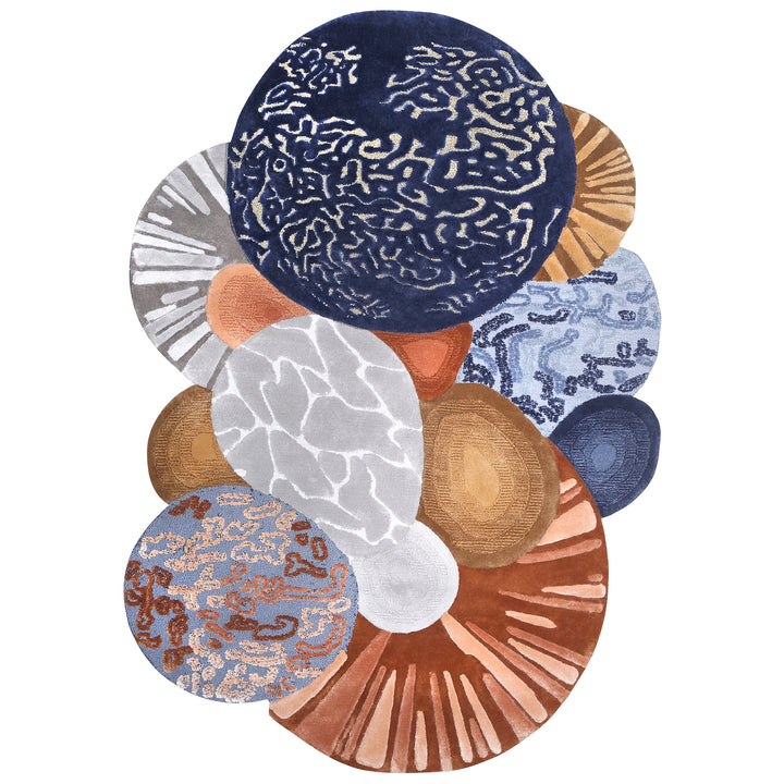 Tapis touffetés ovales faits à la main sur mesure