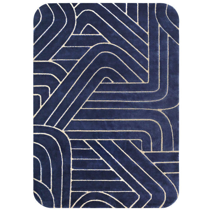 Tapis touffetés géométriques faits à la main sur mesure