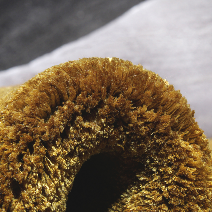 Tapis tufté sur mesure en forme de cercle fait à la main