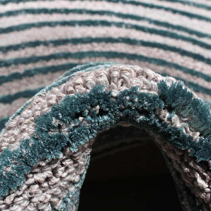 Tapis touffetés ronds faits à la main sur mesure