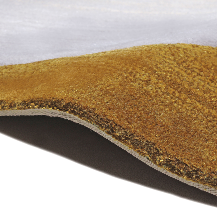 Tapis tufté sur mesure en forme de cercle fait à la main