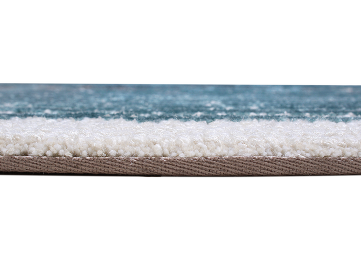 Tapis touffetés ronds faits à la main sur mesure