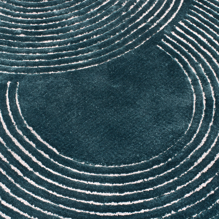 Tapis touffetés géométriques faits à la main sur mesure