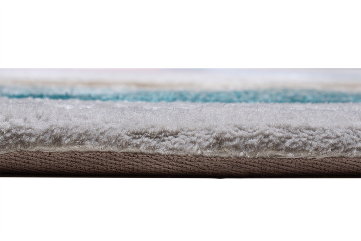 Tapis tufté sur mesure en forme de cercle fait à la main