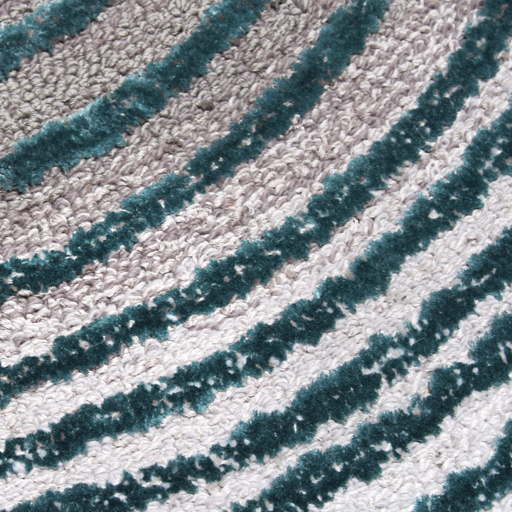 Tapis touffetés ronds faits à la main sur mesure