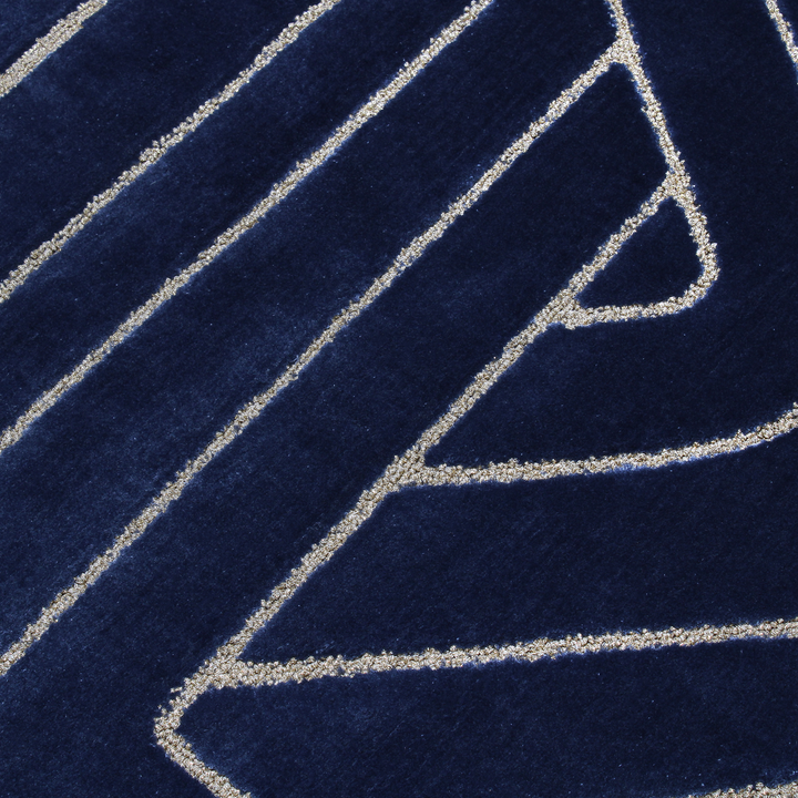 Tapis touffetés géométriques faits à la main sur mesure