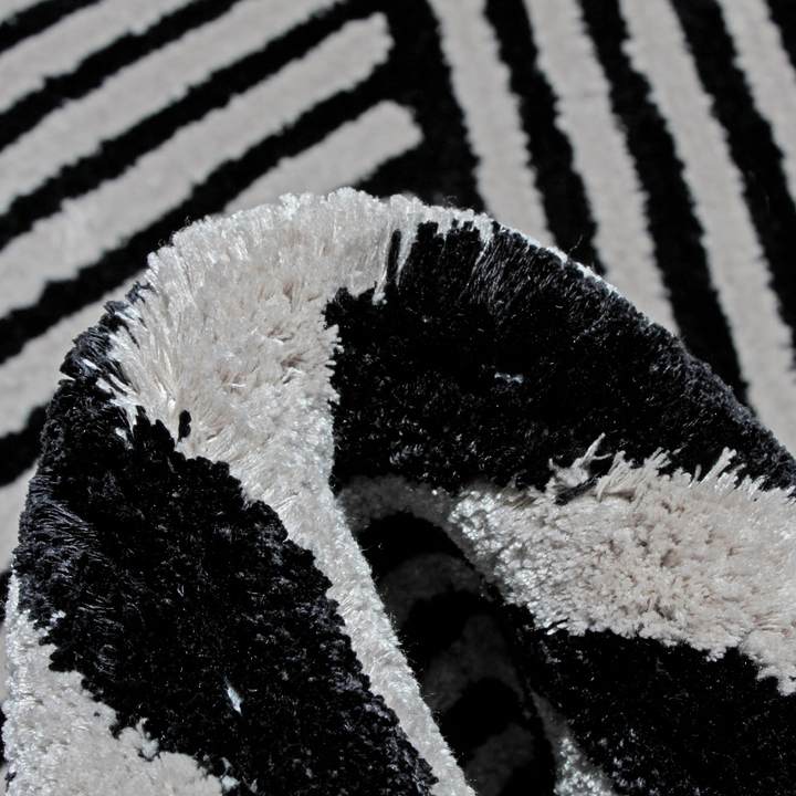 Tapis touffetés géométriques faits à la main sur mesure