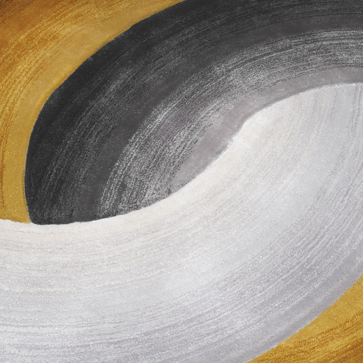 Tapis tufté sur mesure en forme de cercle fait à la main