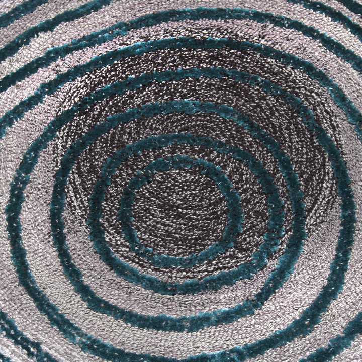 Tapis touffetés ronds faits à la main sur mesure