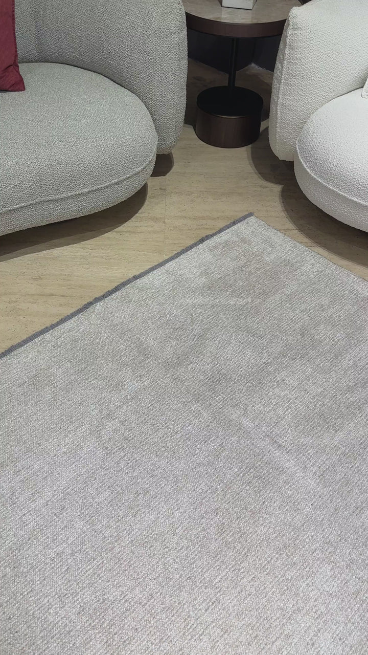 Tapis lavables couleur crème unie