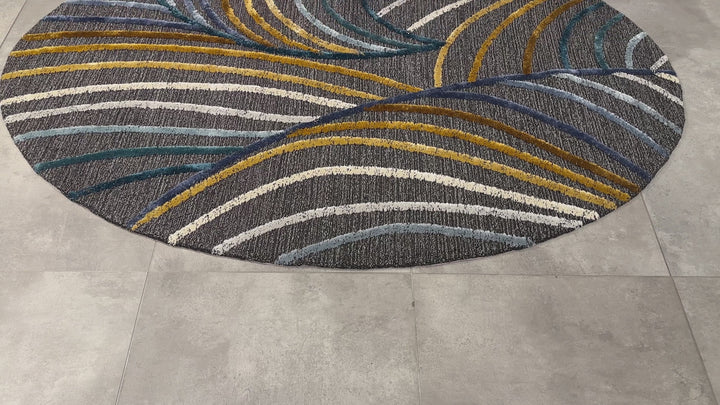 Tapis touffetés ovales faits à la main sur mesure