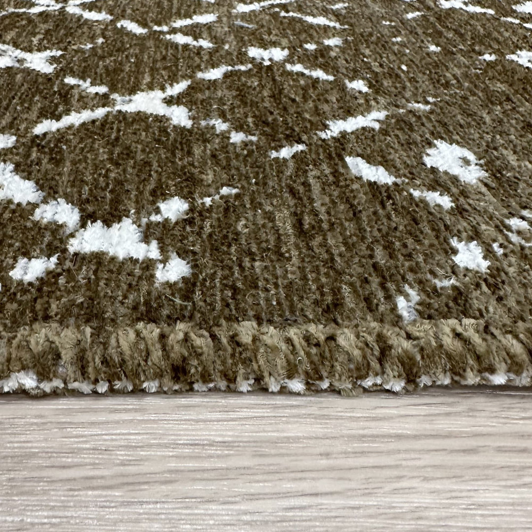 Tapis marron, blanc et crème, lavable et réversible en coton, grand format pour salon, chambre à coucher, cuisine, décoration bohème esthétique, style aztèque et maya