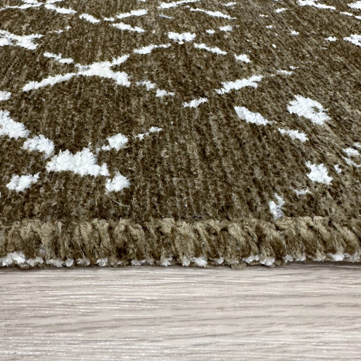 Tapis marron, blanc et crème, lavable et réversible en coton, grand format pour salon, chambre à coucher, cuisine, décoration bohème esthétique, style aztèque et maya