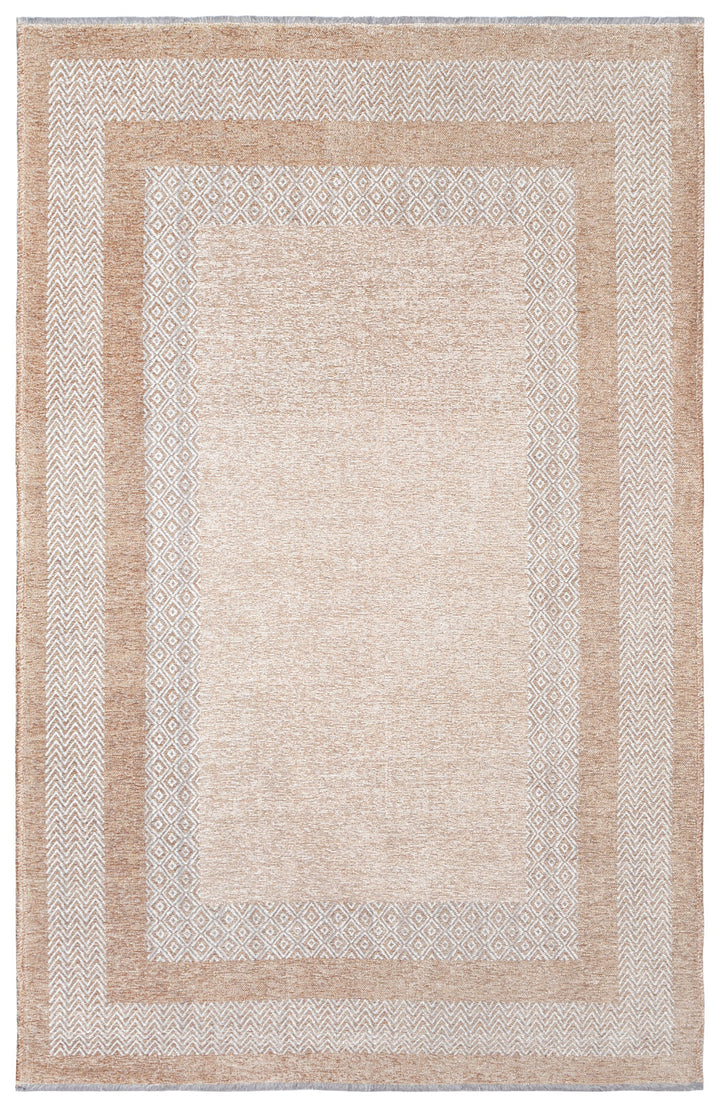 Scandinavian Beige Cream Washable Area Rugs