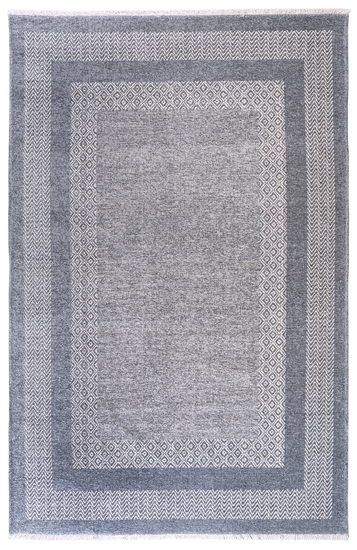 Scandinavian Blue Washable Area Rugs