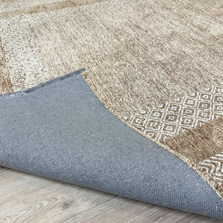 Scandinavian Beige Cream Washable Area Rugs