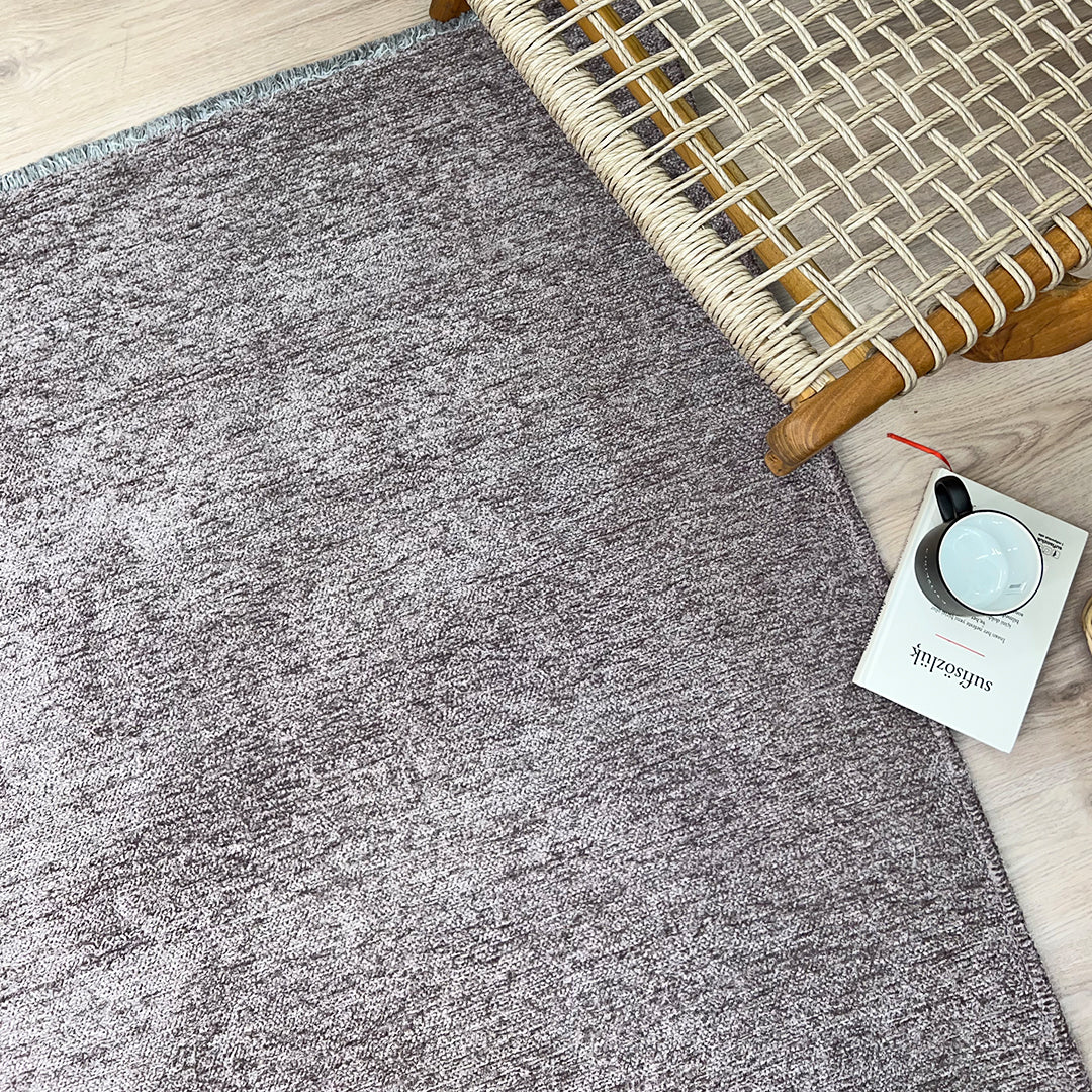 Solid Dark Gray Washable Area Rugs