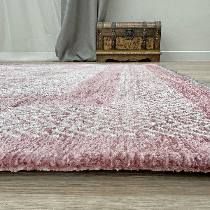 Scandinavian Mauve Washable Area Rugs