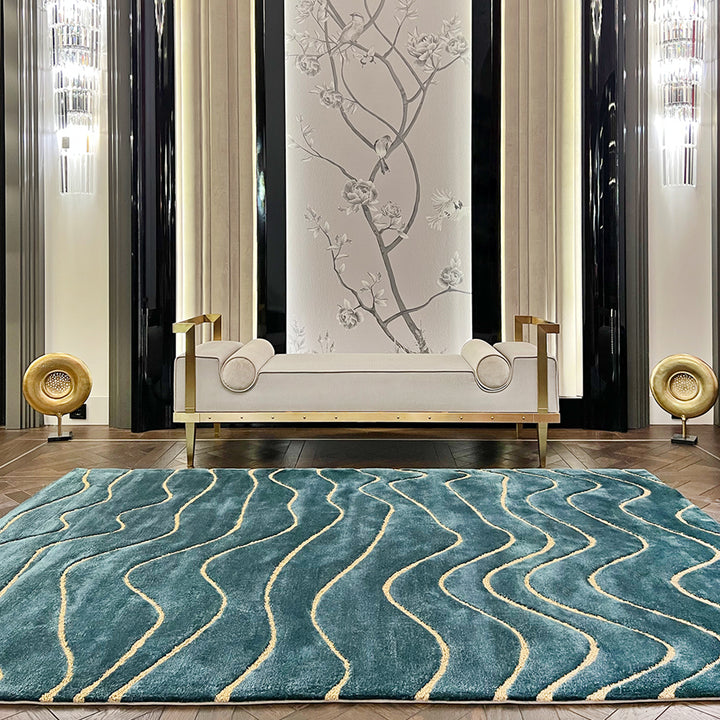 Handmade Custom Wavy Bespoke Tufted Rugs