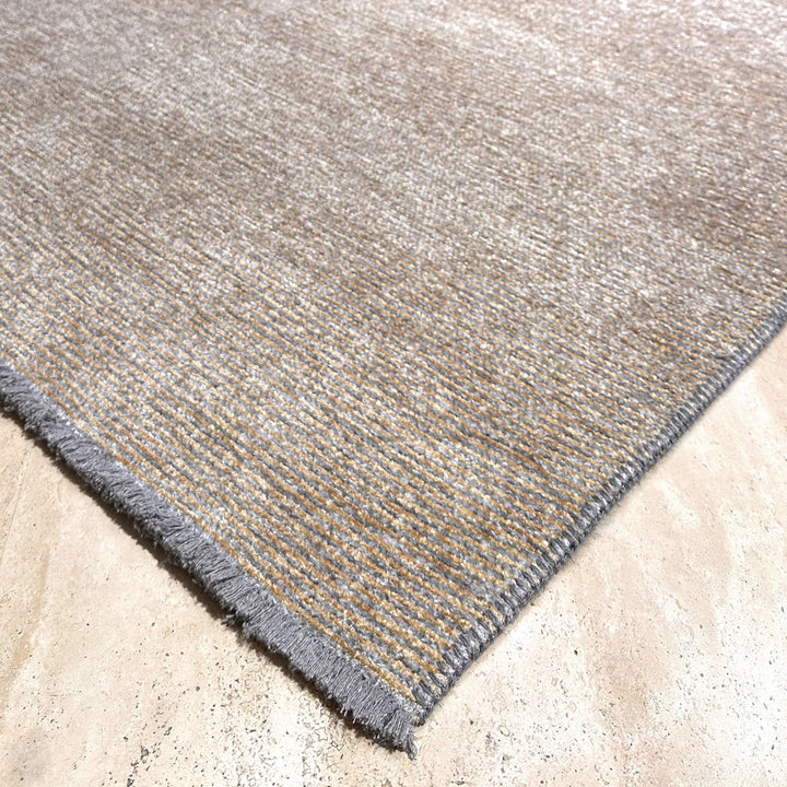 Solid Amber Gold Washable Area Rugs