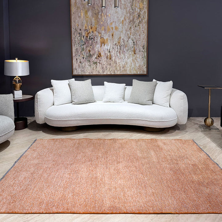 Solid Amber Gold Washable Area Rugs