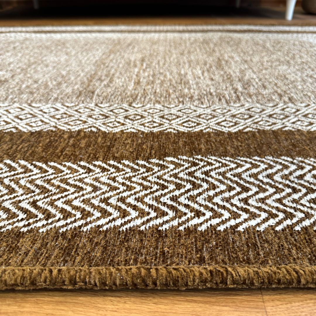 Scandinavian Brown Washable Area Rugs