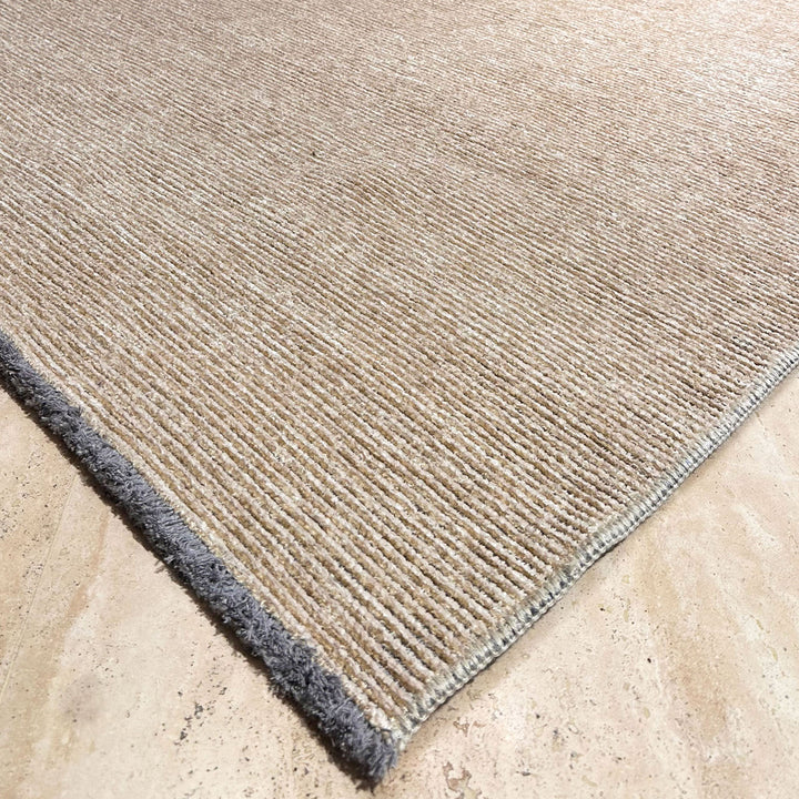 Solid Beige Washable Area Rugs