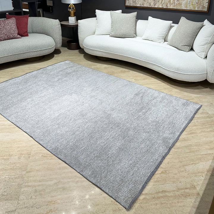 Solid Gray Washable Area Rugs