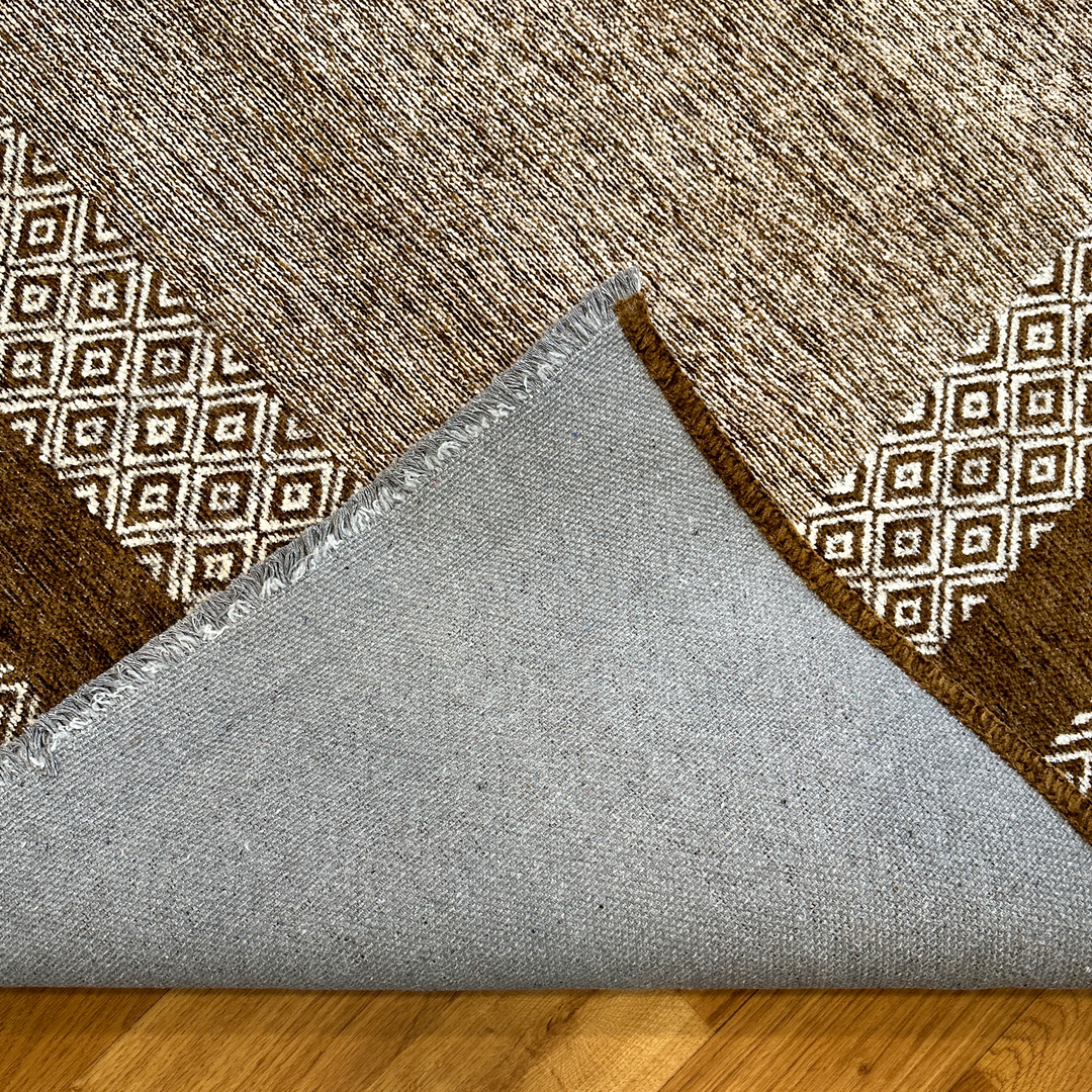 Scandinavian Brown Washable Area Rugs